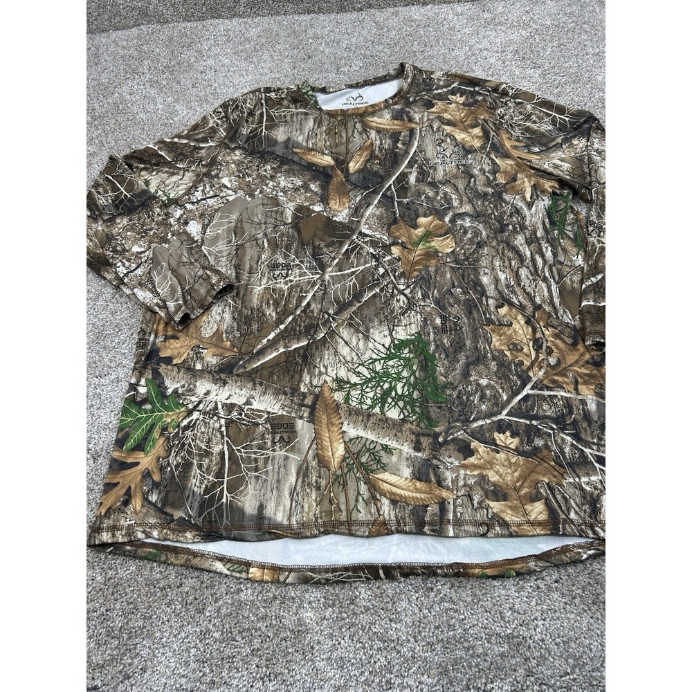 RealTree Edge Camo Lightweight Long Sleeve Shirt Hunting Outdoor Men 3XL #0132
